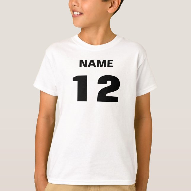 Camiseta T-shirt do nome e do número (Frente)