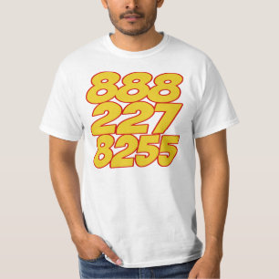 Camiseta T-shirt do número de telefone da conversa do carr