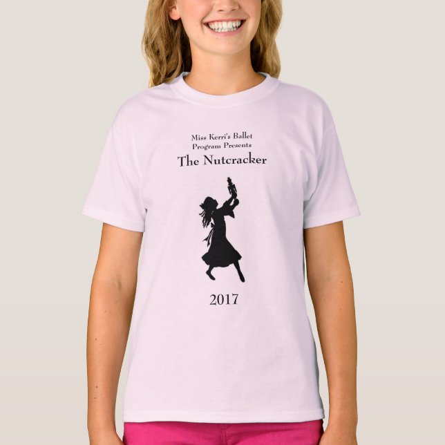 Camiseta T-shirt do Nutcracker das meninas do programa do (Frente)