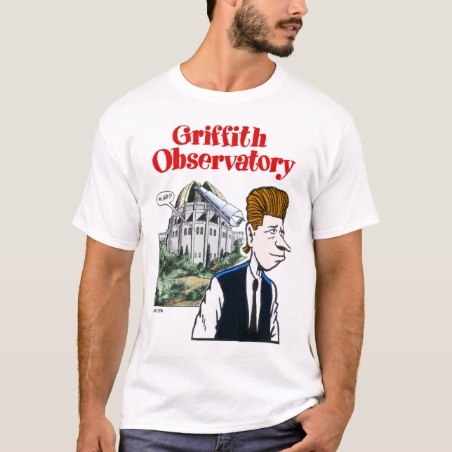 Camiseta T-shirt do obervatório de Griffith (Frente)