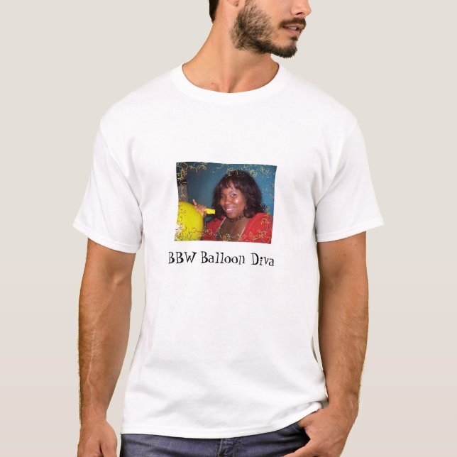 Camiseta T-shirt do oficial da diva do balão de BBW (Frente)