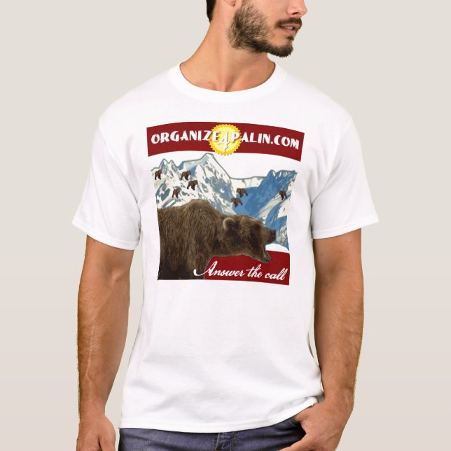 Camiseta t-shirt do oficial de Organize4Palin.com (Frente)
