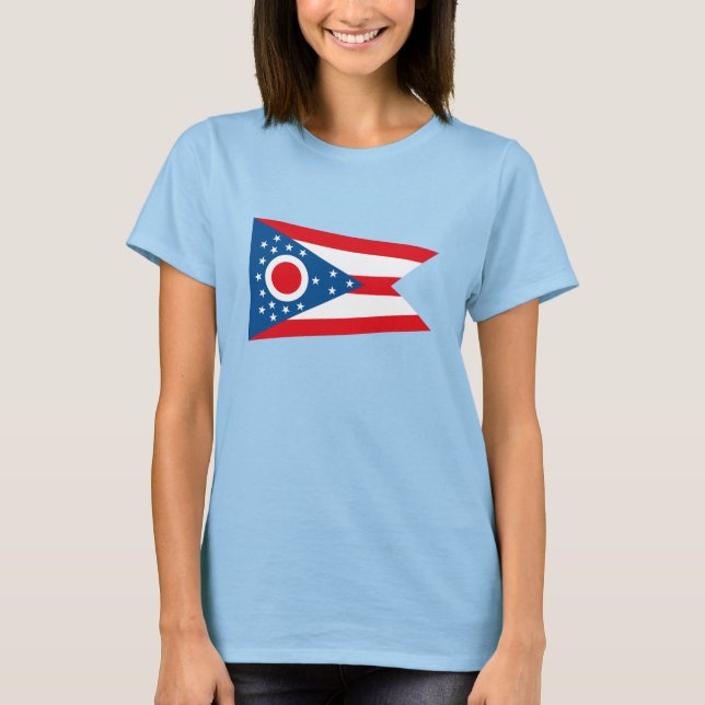 Camiseta T-shirt do Ohio Flag (Frente)