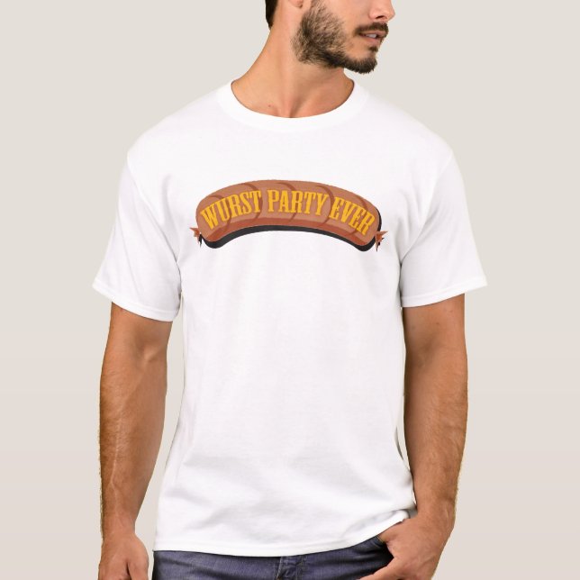 Camiseta t-shirt do Oktoberfest Wurst Party Ever (Frente)
