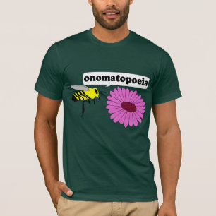 Camiseta T-shirt do Onomatopoeia da abelha
