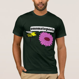 Camiseta T-shirt do Onomatopoeia da abelha