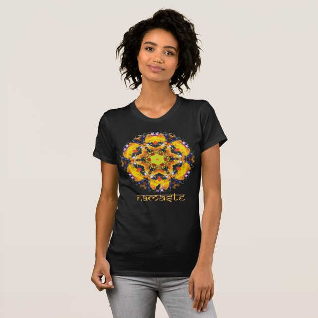 Camiseta T-shirt do Oracle Namaste Kaleidoscope (Frente Completa)