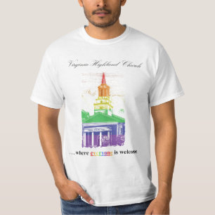Camiseta T-shirt do orgulho da igreja das
