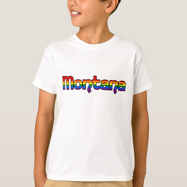 Camiseta T-Shirt do Orgulho Estatal de Montana (Frente)