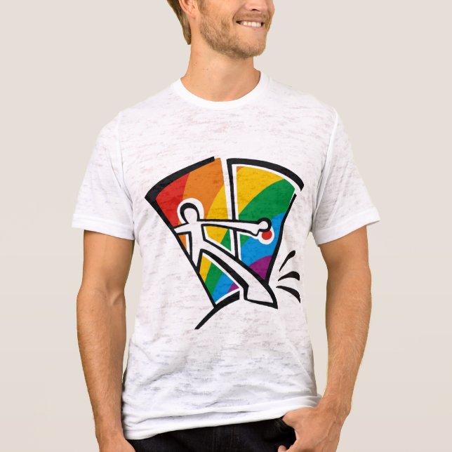 Camiseta T-shirt do orgulho gay (Frente)