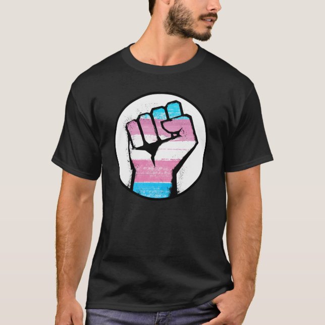 Camiseta T-Shirt do Orgulho Trans (Frente)