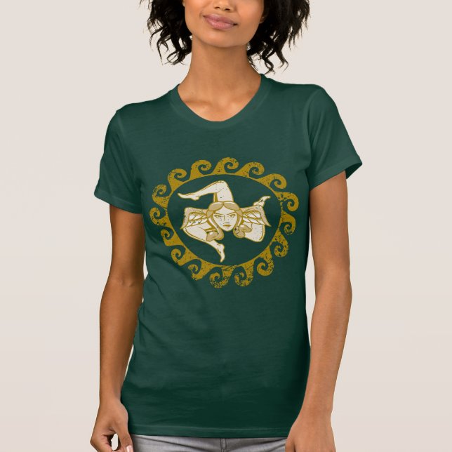 Camiseta T-shirt do ouro de Trinacria (Frente)