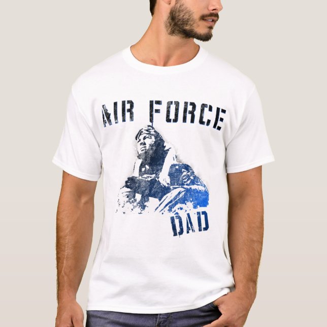 Camiseta T-shirt do pai da força aérea (Frente)