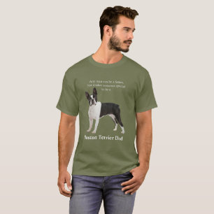 Camiseta T-shirt do pai de Boston Terrier
