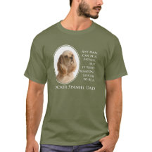 T-shirt do pai de cocker spaniel