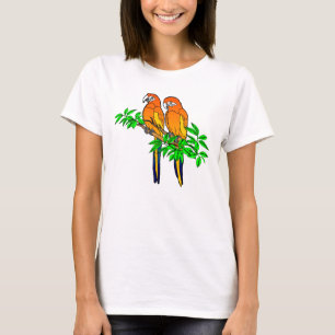 Camiseta T-shirt do papagaio das mulheres