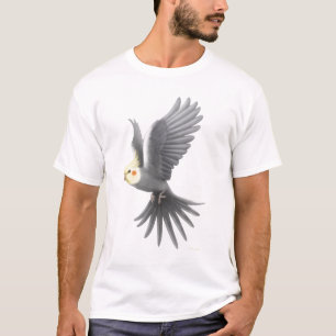 Camiseta T-shirt do papagaio do Cockatiel do vôo