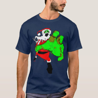 Camiseta T-shirt do papai noel do zombi!