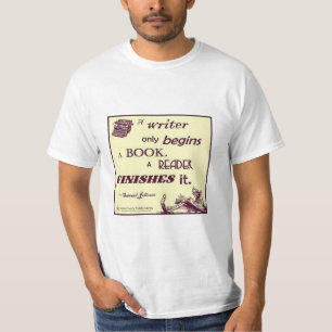 Camiseta T-shirt do papel do leitor