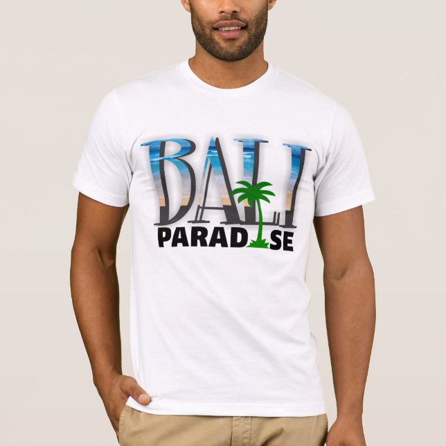 Camiseta T-shirt do paraíso de Bali (Frente)
