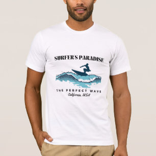 Camiseta t-shirt do paraíso do surfista da Califórnia