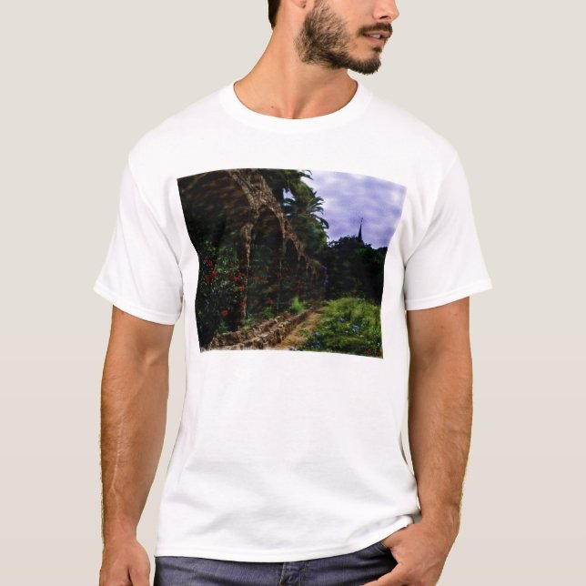 Camiseta T-shirt do parque de Gaudi (Frente)