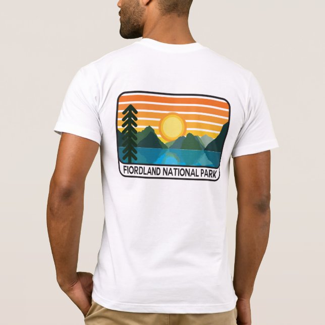 Camiseta T-shirt do parque nacional de Fiordland (Verso)