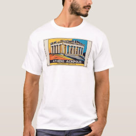 Camiseta T-shirt do Partenon 1 Atenas-pop