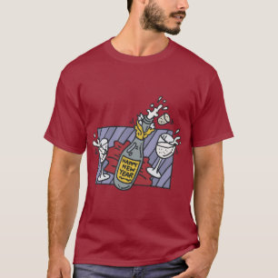Camiseta T-shirt do partido da véspera de Ano Novo