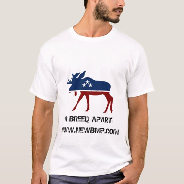 Camiseta T-shirt do partido de alces de Bull (Frente)