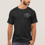 Camiseta T-Shirt do Partido de Na moda Moderno<br><div class="desc">Mantenha o grupo organizado e olhando bem com essas camisetas de despedida de solteiro! Edite o nome na frente e o título na parte traseira. Este design apresenta fontes modernas masculinas que são perfeitas para qualquer destino de despedida de solteiro. Certifique-se de ter uma foto de grupo de todas as...</div>