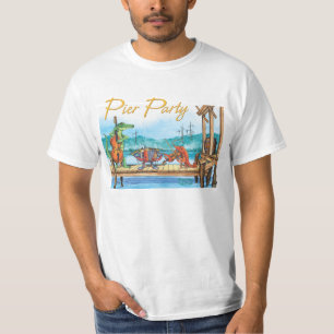 Camiseta T-shirt do partido do cais
