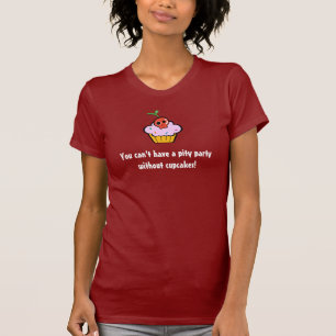 Camiseta T-shirt do partido do cupcake