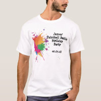 T-shirt do partido do Paintball