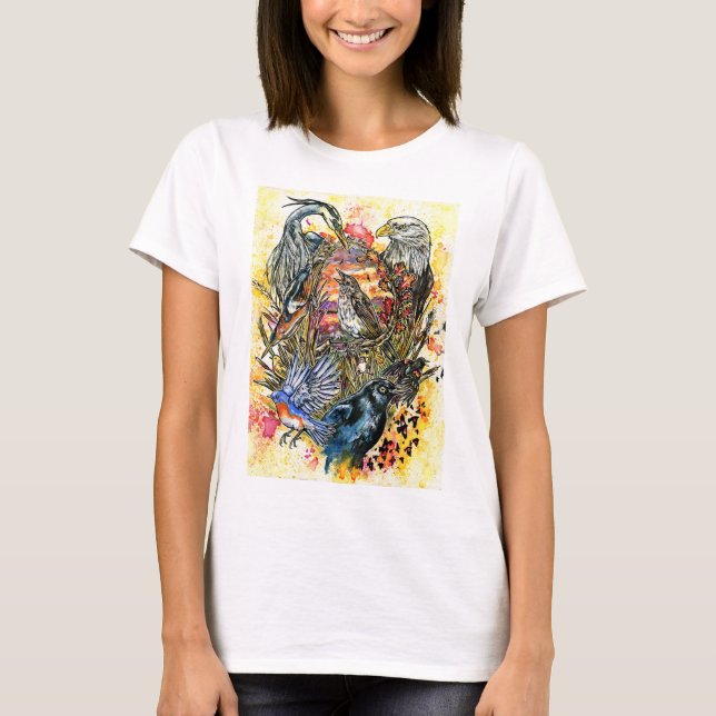 Camiseta T-shirt do Pássaro de Nova Iorque (Frente)