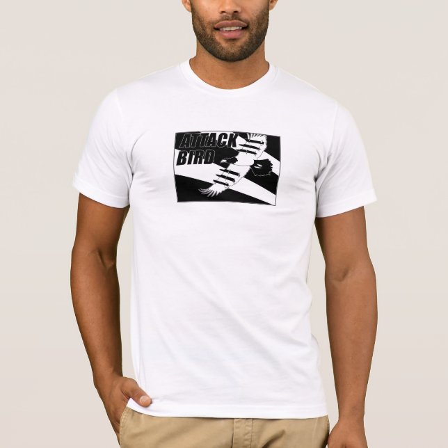 Camiseta T-shirt do pássaro do ataque (Frente)