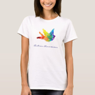 Camiseta T-shirt do pássaro do quebra-cabeça da consciên