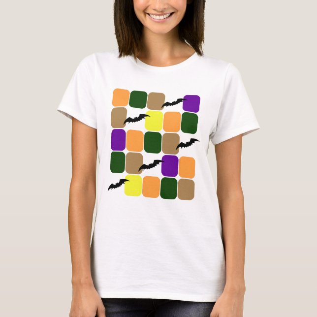 Camiseta T-shirt do Patchwork Bats (Frente)