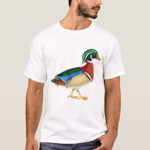 Camiseta T-shirt do pato de madeira