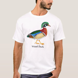 Camiseta T-shirt do pato de madeira