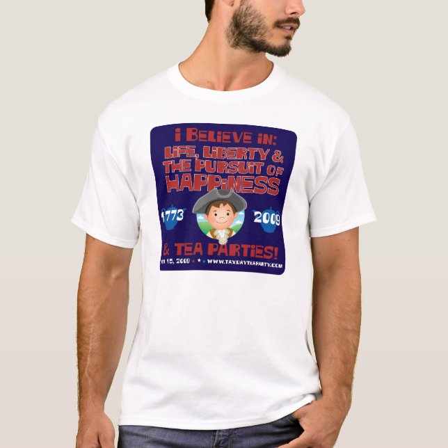 Camiseta T-shirt do patriota de Lil (Frente)