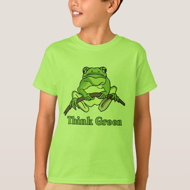 Camiseta T-shirt do pense verde (Frente)