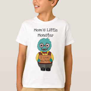 Camiseta T-shirt do pequeno monstro da Mãe engraçada