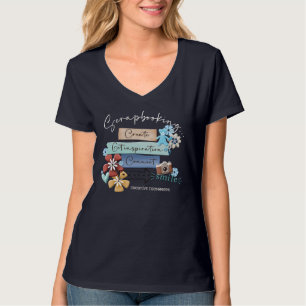 Camiseta T-Shirt Do Pescoço Das Mulheres