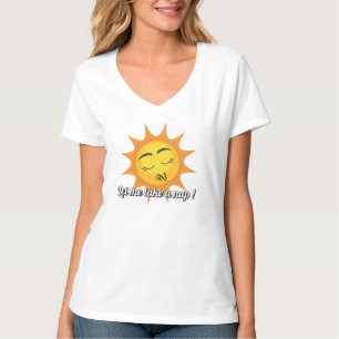 Camiseta T-Shirt do Pescoço V: tirar uma soneca (branca)