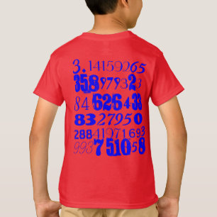 Camiseta T-shirt do Pi dos miúdos (Tag-menos)