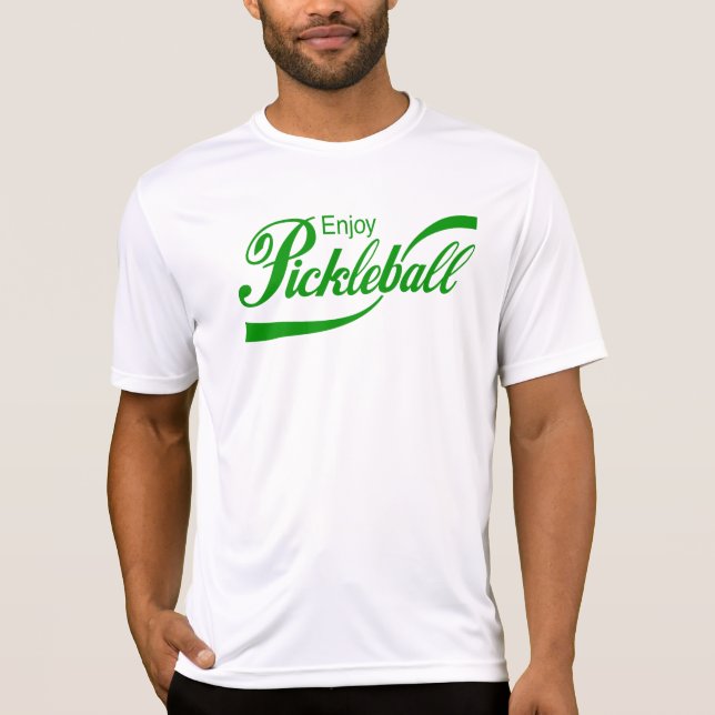Camiseta T-shirt do Pickleball dos homens: "Aprecie (Frente)