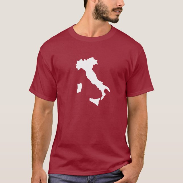 Camiseta T-shirt do pictograma de Italia (Frente)