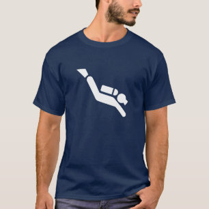 Camiseta T-shirt do pictograma do mergulho autónomo