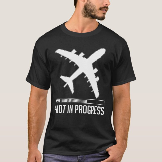 Camiseta T-shirt do piloto em curso (Frente)